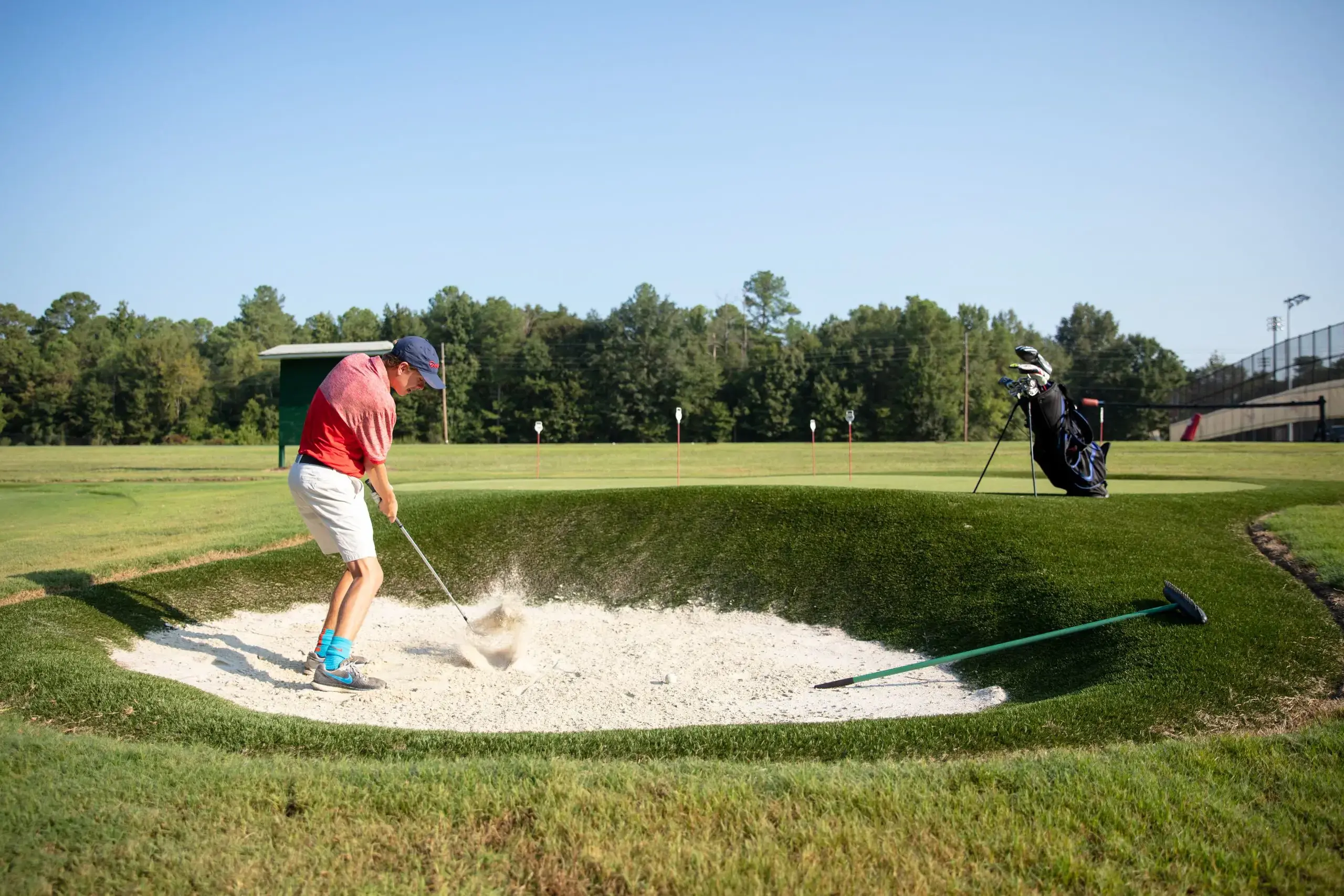 Hammond Student Playing Golf