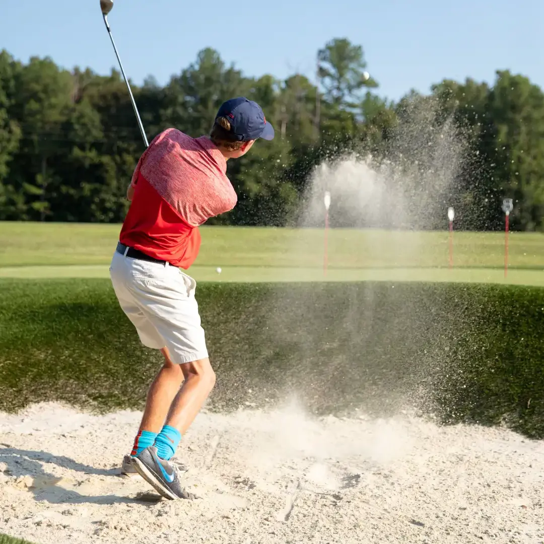 Hammond Student Playing Golf