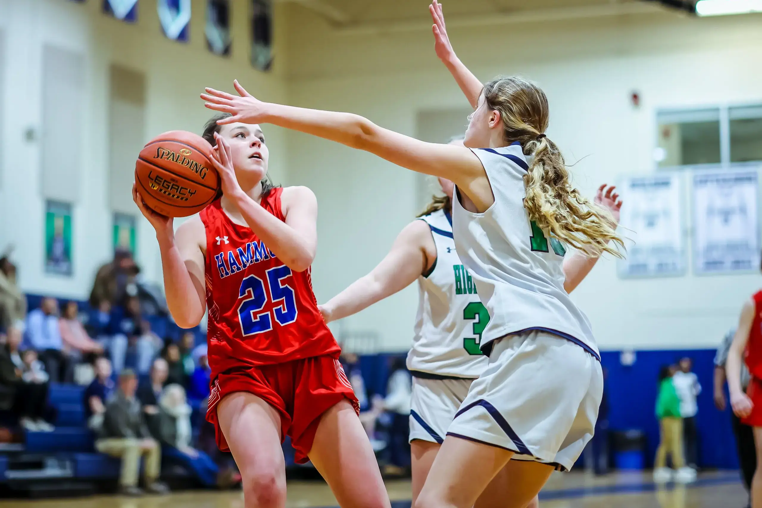 Female Hammond Students Playing Basketball Game