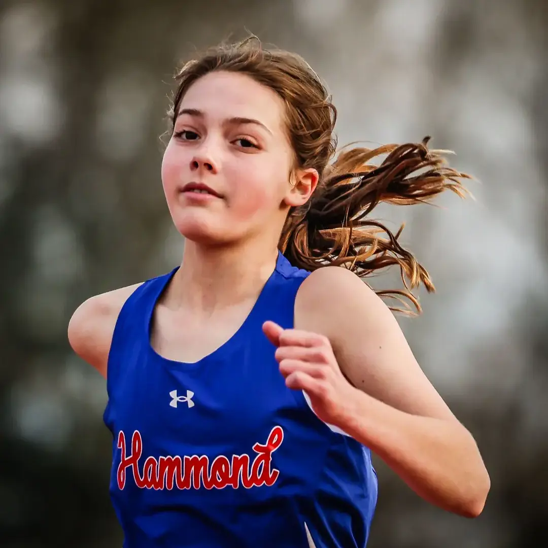 Hammond Student Doing Track and Field