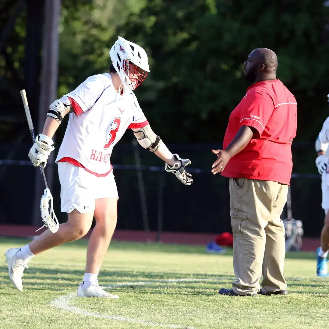 Hammond Student Playiong Lacrosse