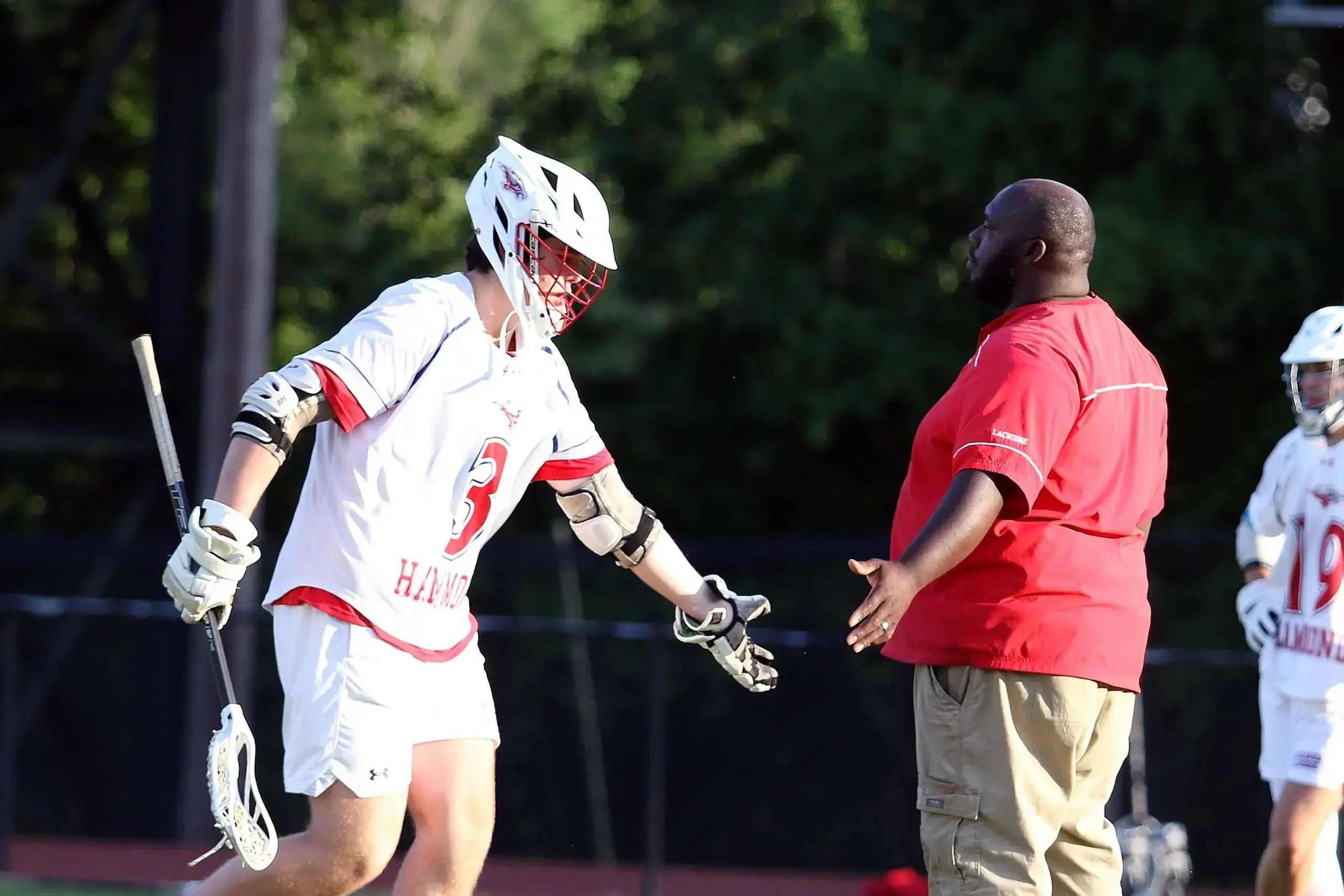 Hammond Student Playing Lacrosse
