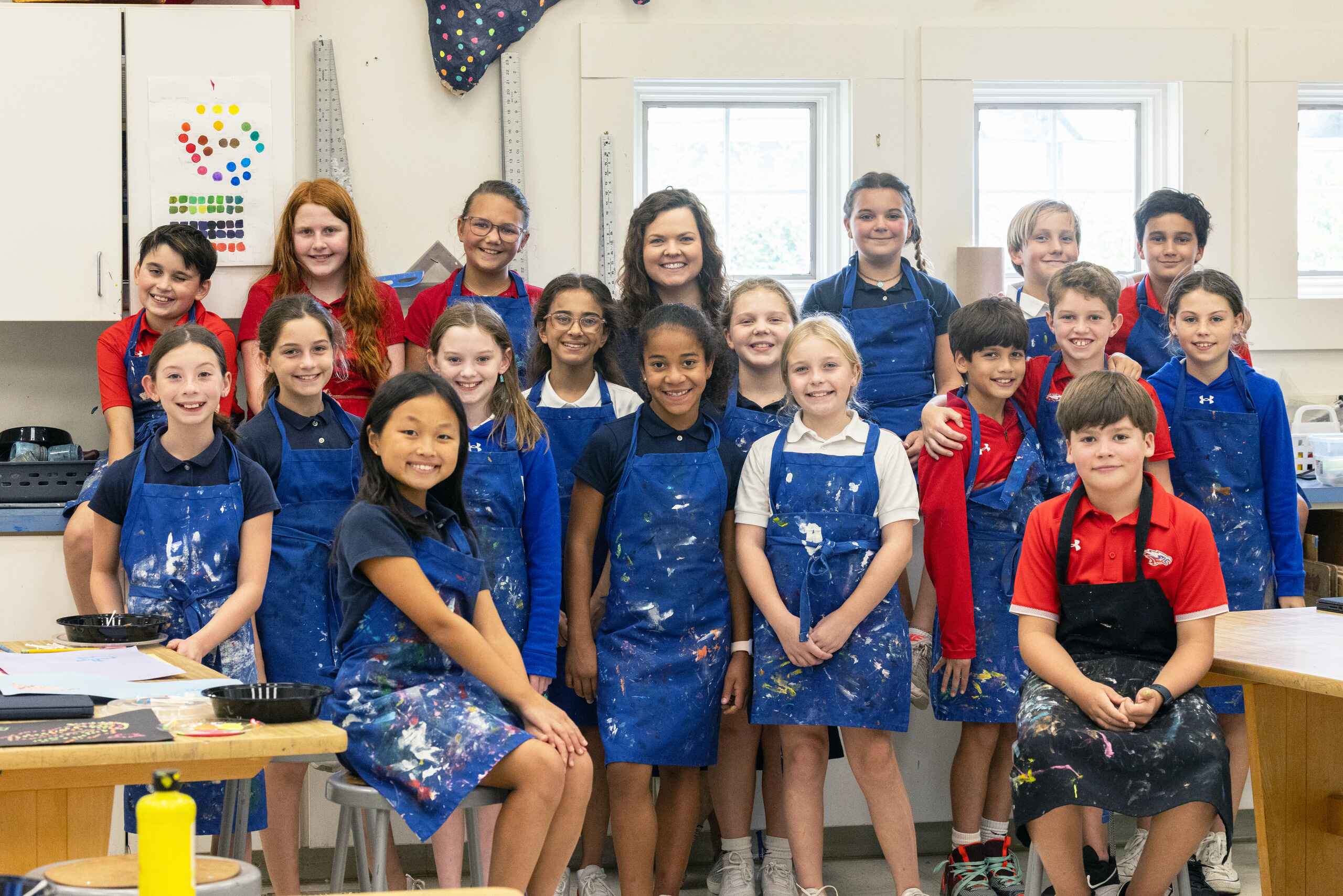 Middle School Art Class